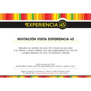 Bono regalo visita premium experiencia 43