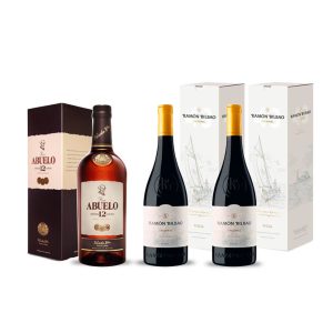 PACK DUO VINO Y RON